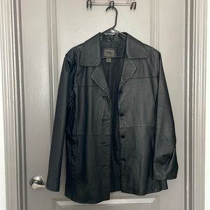 Vintage Leather Oversized Shacket